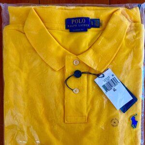 POLO Ralph Lauren Solid Cotton Mesh Polo Shirt - Classic Fit - NWT & Poly Bags